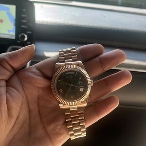 Moissanite watch plain jane